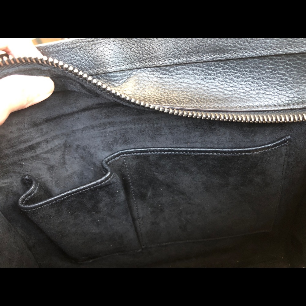 CÉLINE MICRO LUGGAGE TOTE W/ TAGS BLACK - Picture 4 of 4